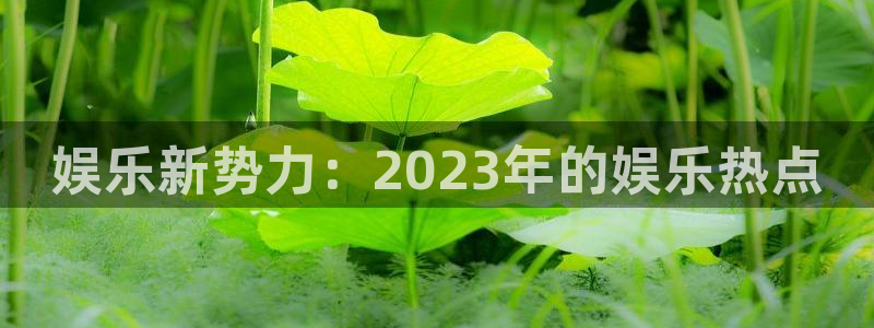 下载开心彩：娱乐新势力：2023年的娱乐热点